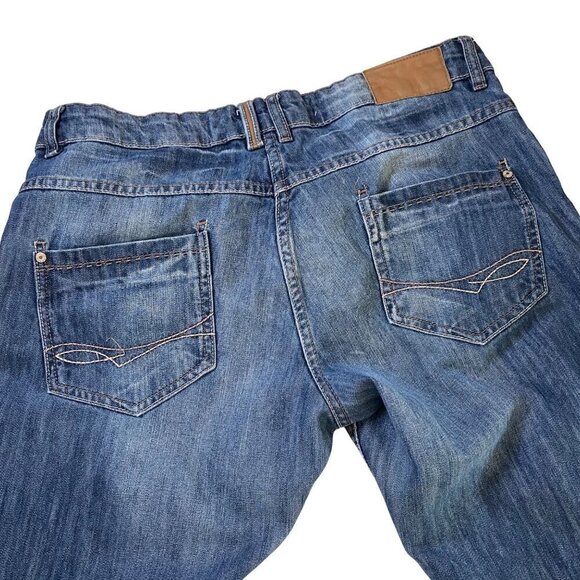Next Wide Leg Baggy Boyfriend Jean Women's Size 14R Retro Y2K Academia Comfort‎ - Picture 4 of 11